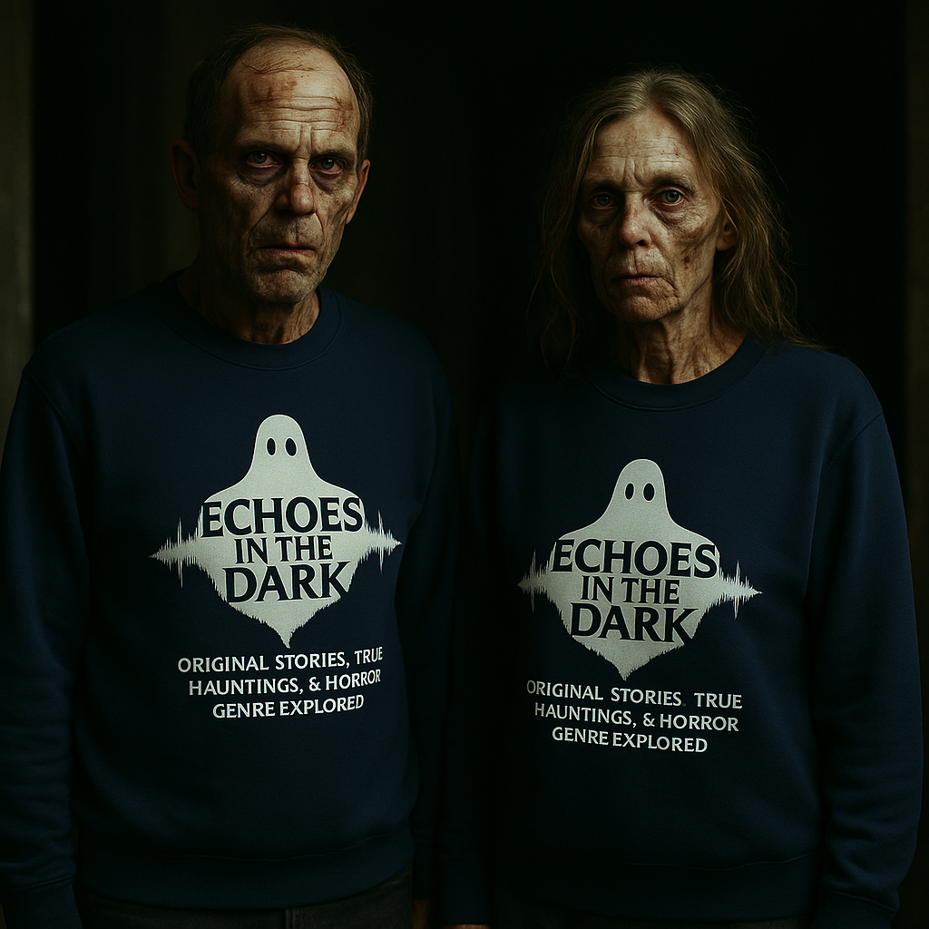 Echoes in the Dark White Logo Unisex Sweatshirt