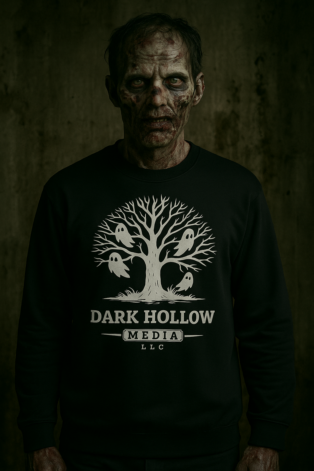 DHM White Logo Unisex Sweatshirt