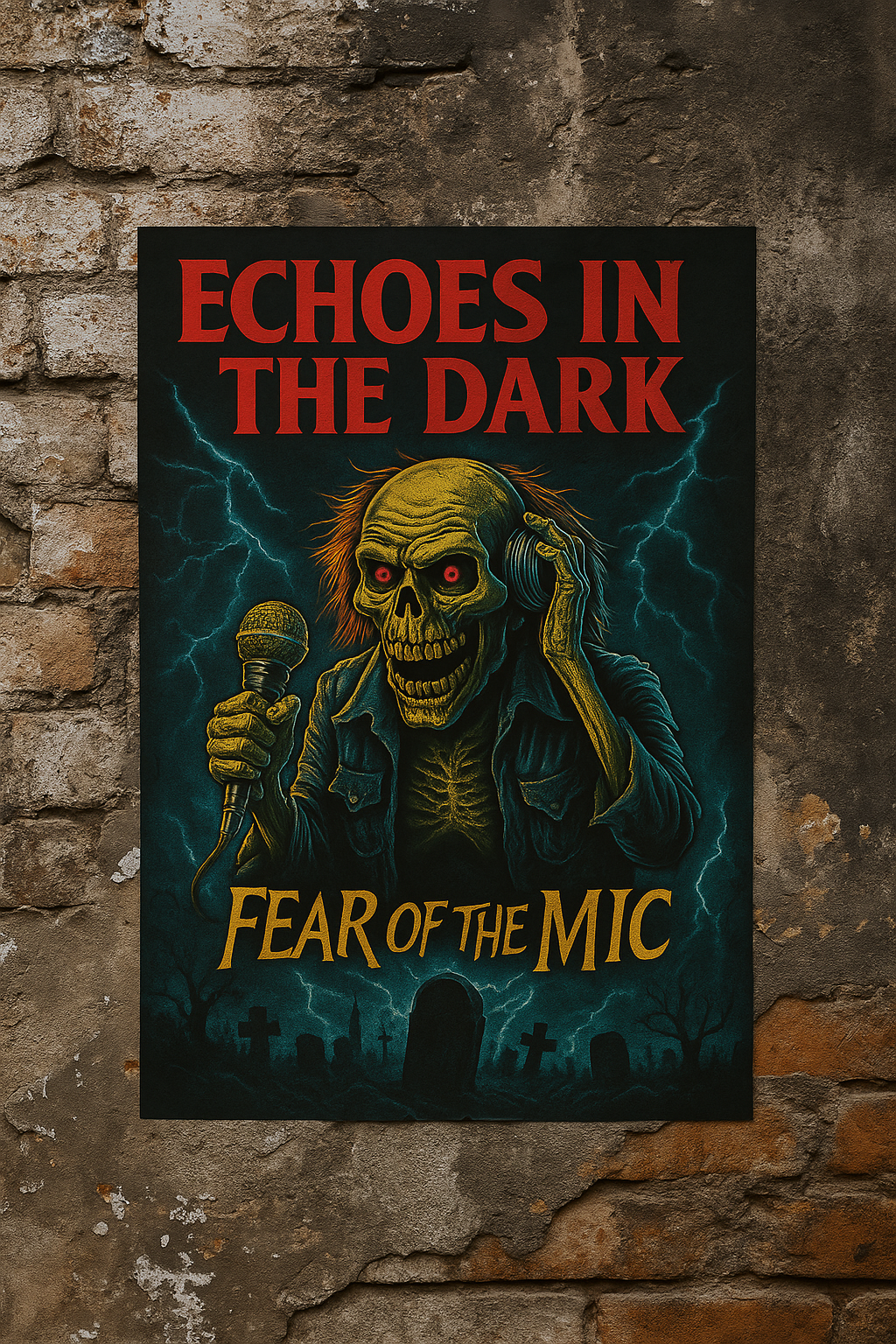 Echoes in the Dark Poster - Fear of the Mic
