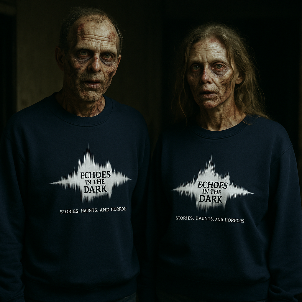 Echoes in the Dark White Logo Unisex Sweatshirt