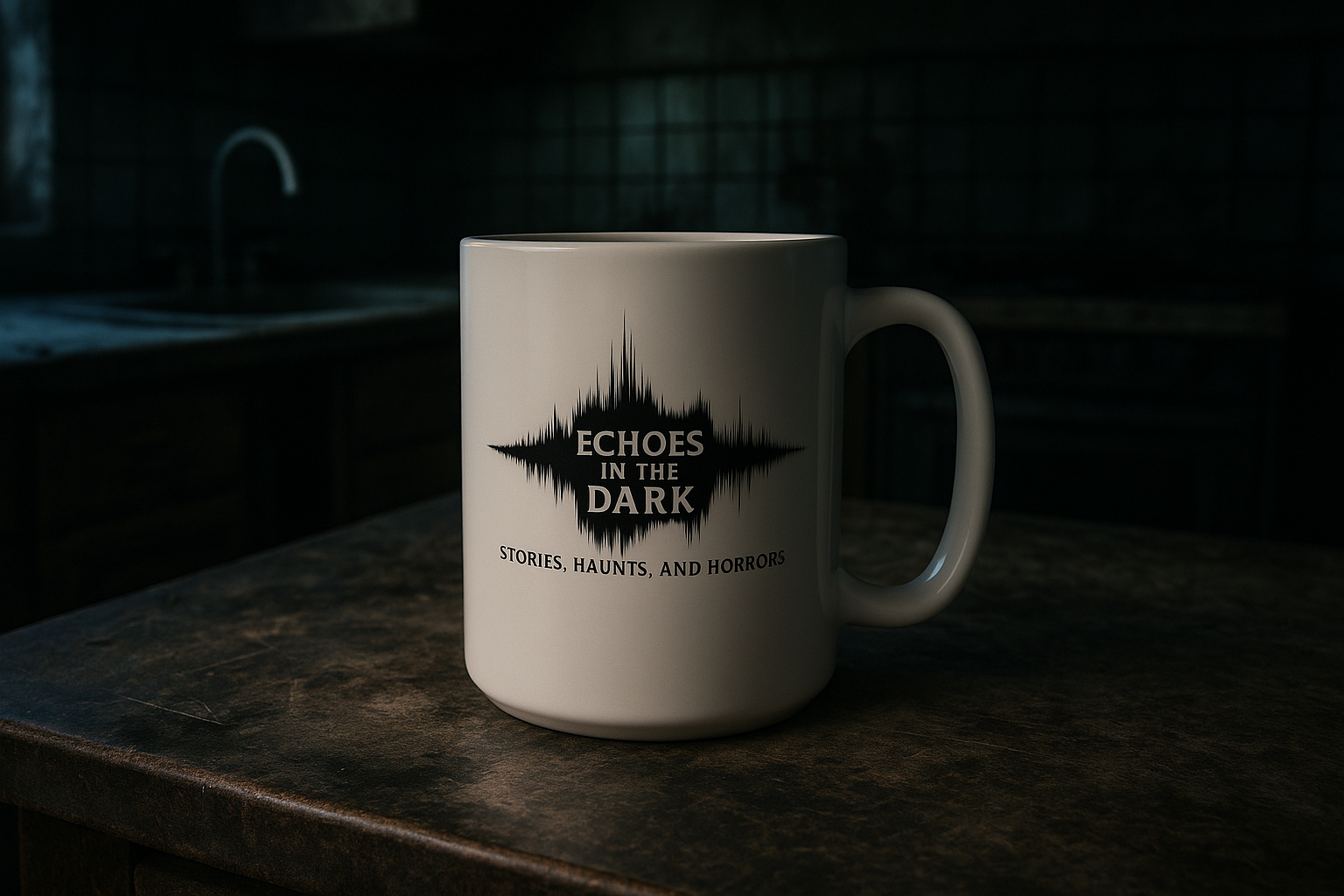 Echoes in the Dark White 15oz Coffee Mug
