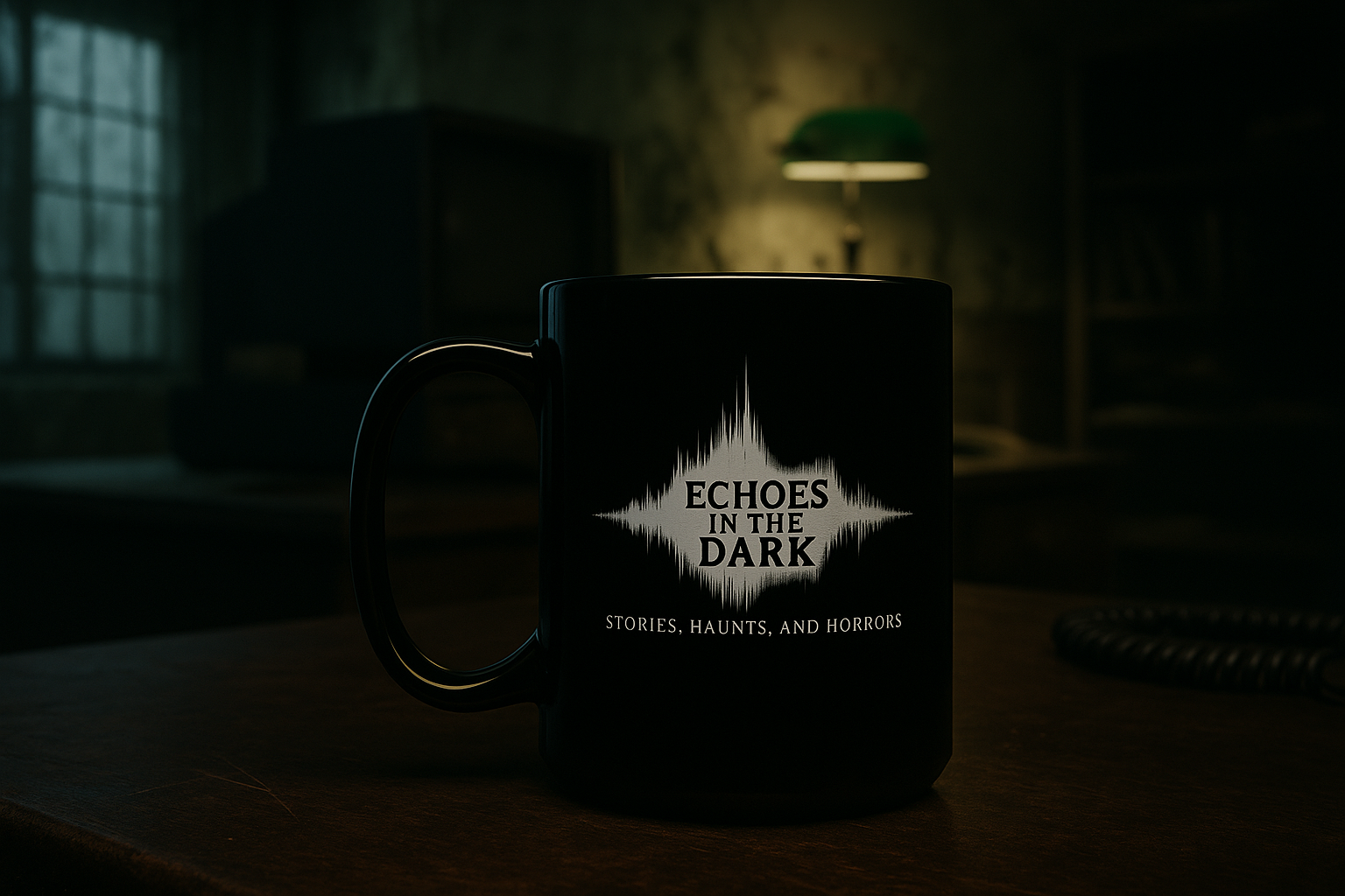 Echoes in the Dark Black 15oz Coffee Mug