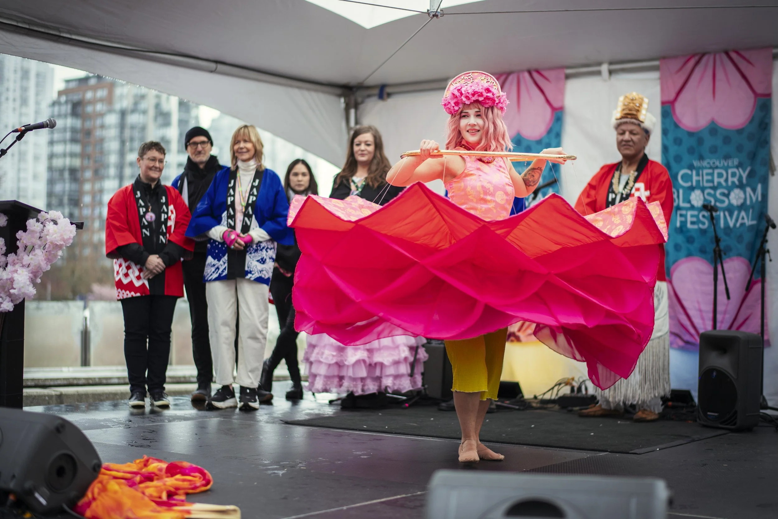 Kai Fang (To Bloom) Performance- Blooming flower skirt @ Vancouver Cherry Blossom Festival 2025