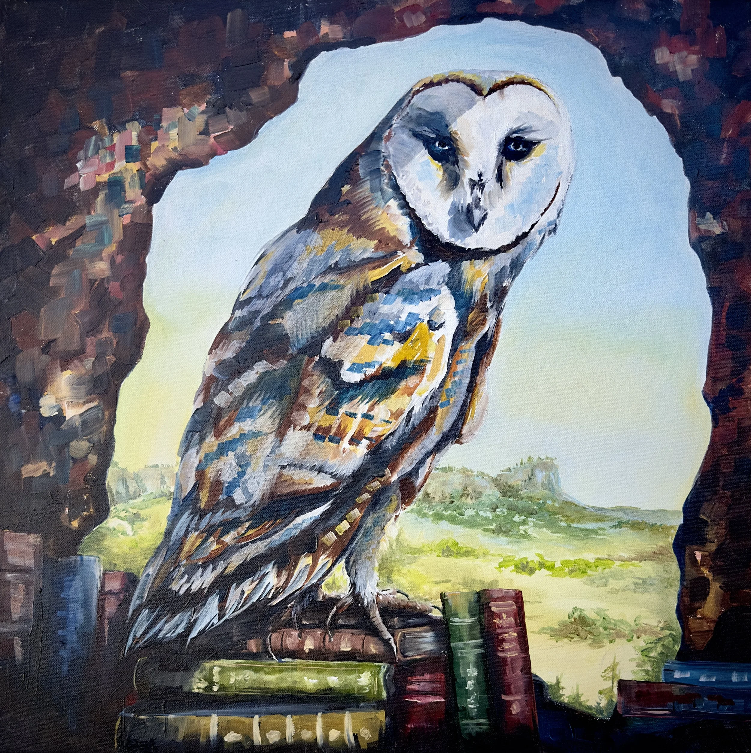 "Watcher" Oil on canvas 24"X24"