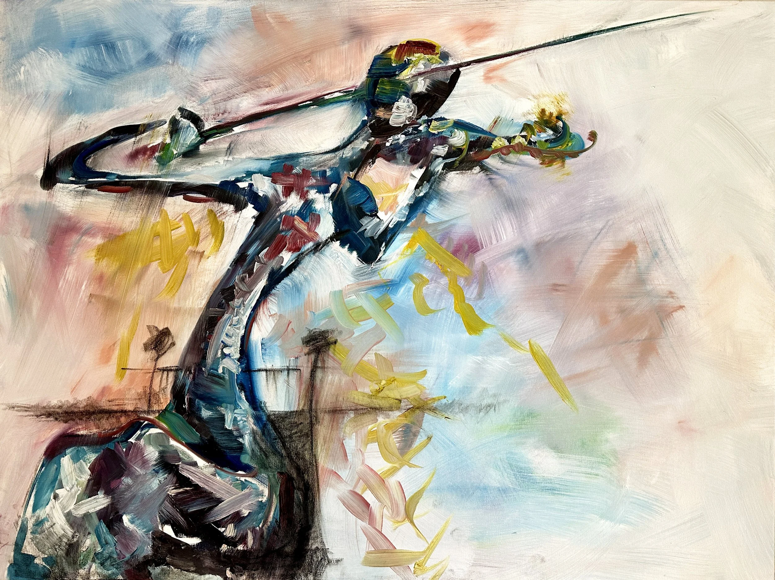 "Flow" Oil on canvas 30"x36"