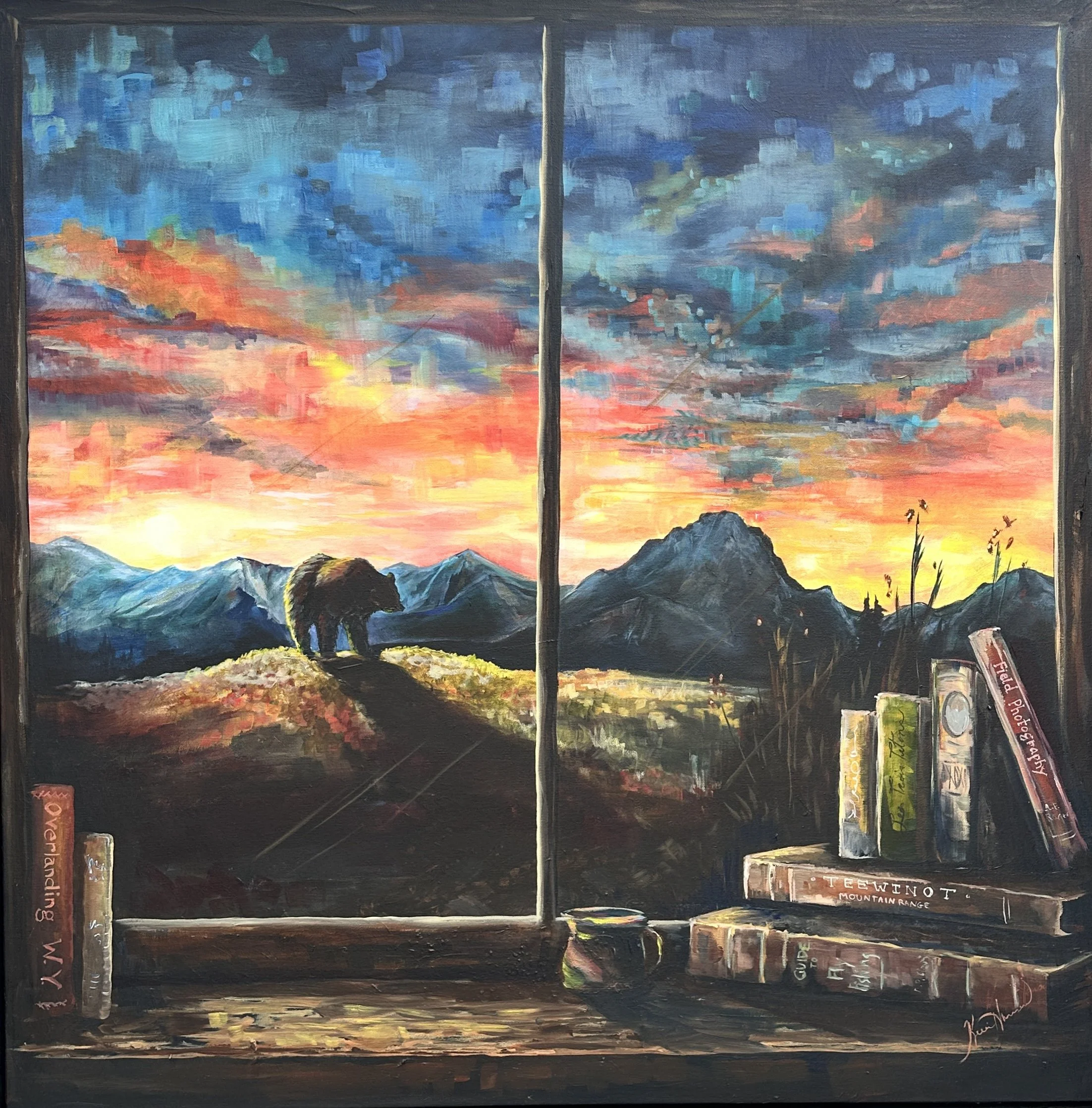 "The Queen" Oil on canvas, 36"x36" Commissioned piece, SOLD