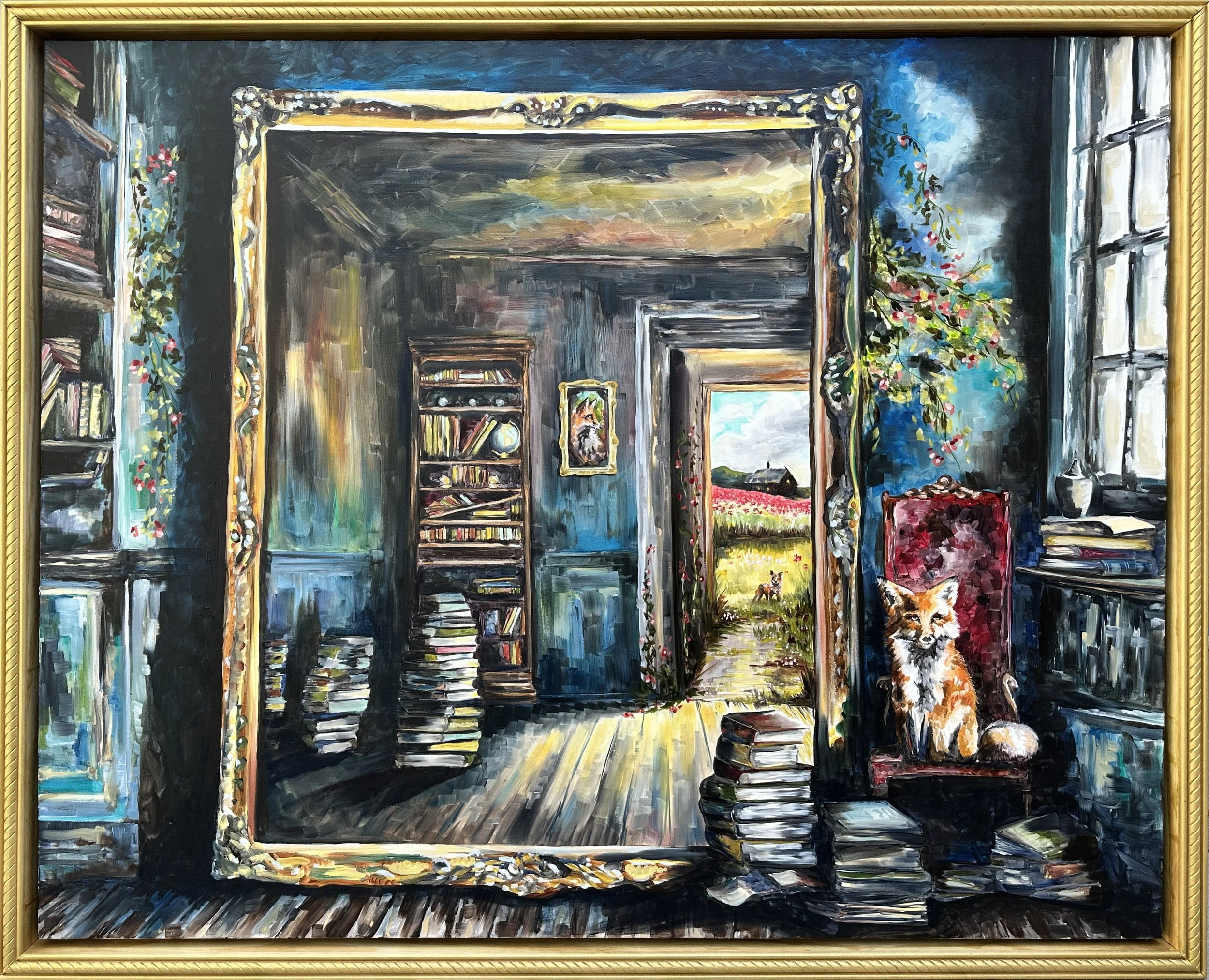 "Reflection" Oil on canvas, 48"x60" SOLD