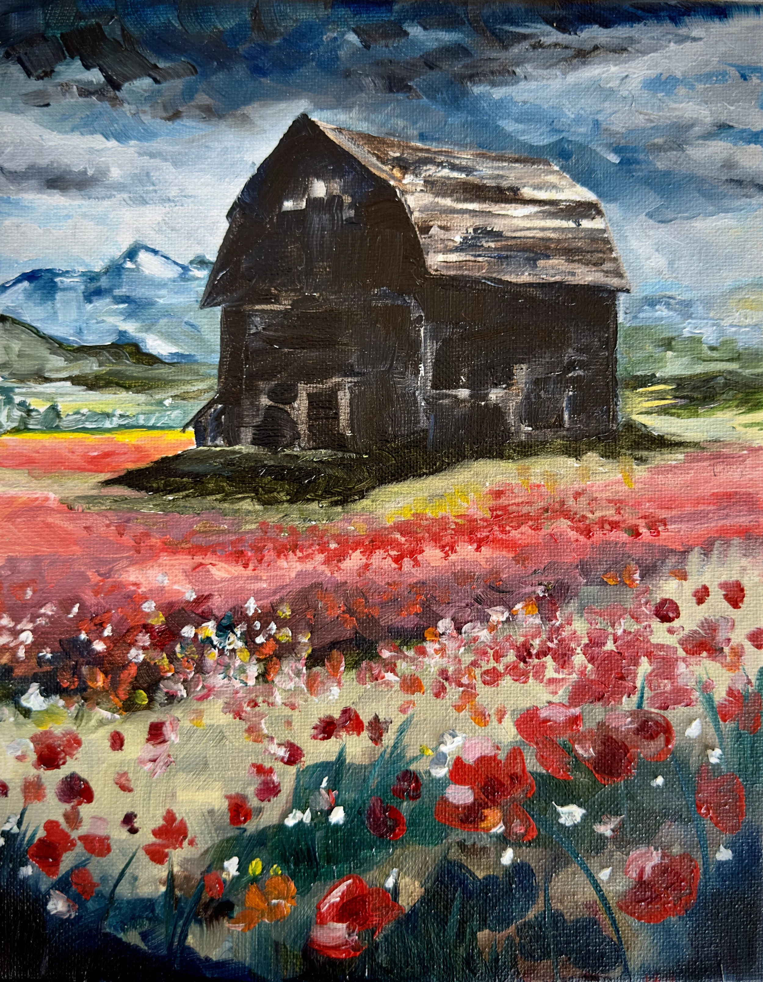 "Shadowed" Oil on canvas 10"x8"