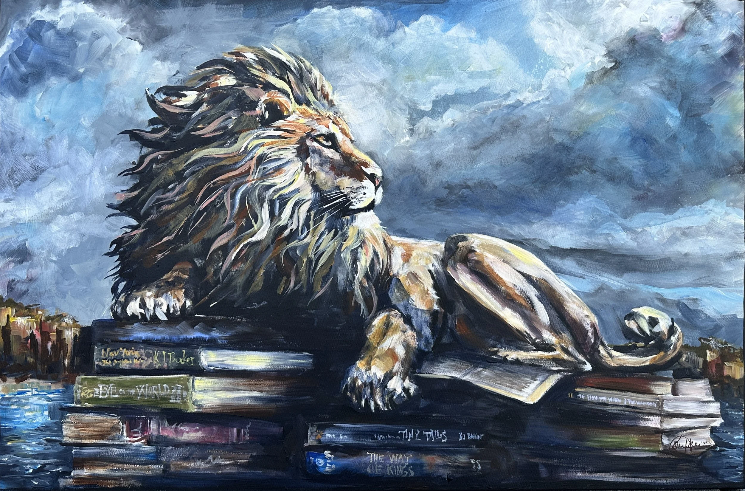 "Tempest" Acrylic on canvas "30"x36" SOLD