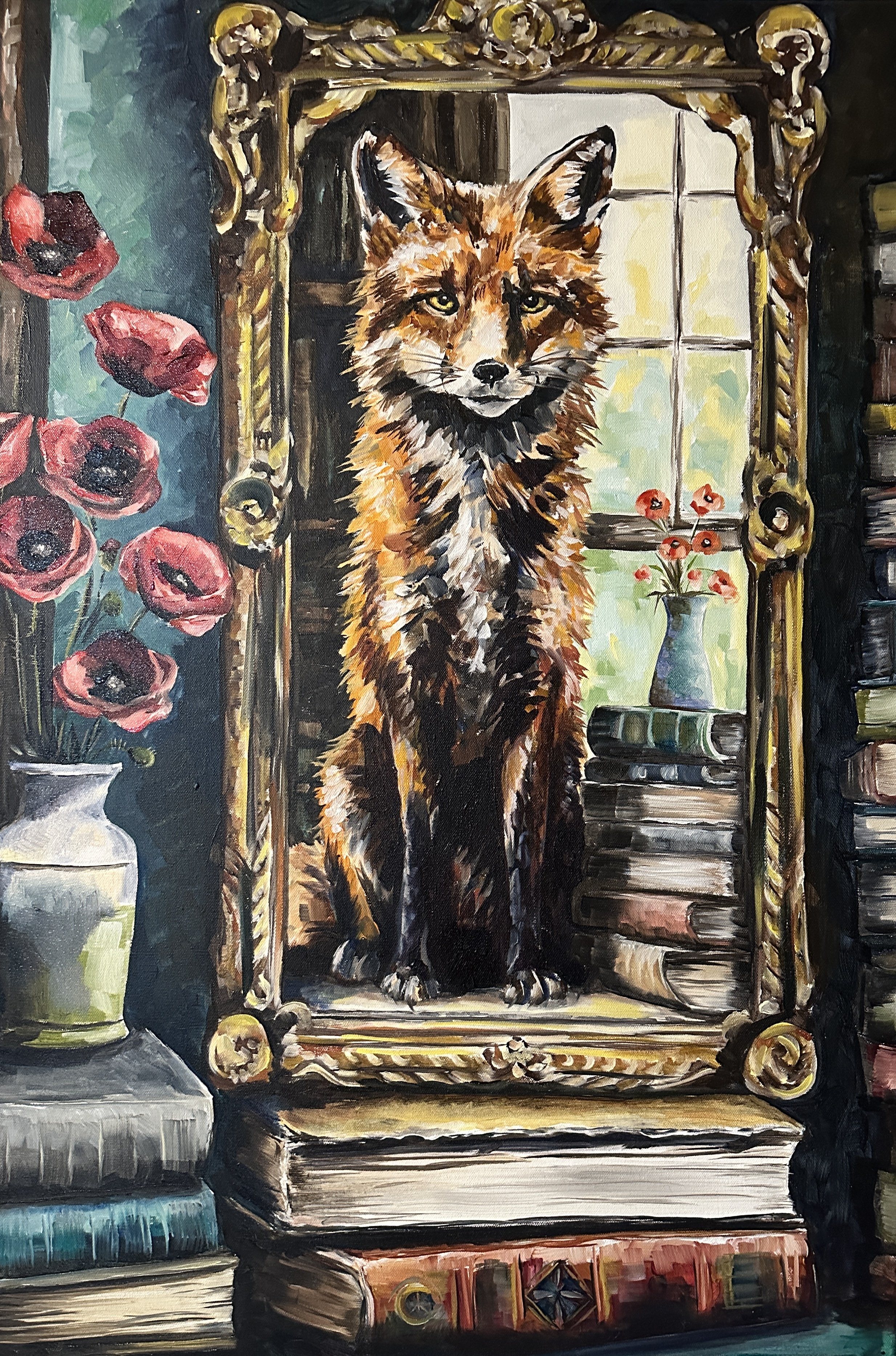 "Reflection" Oil on canvas, 36"X24" SOLD