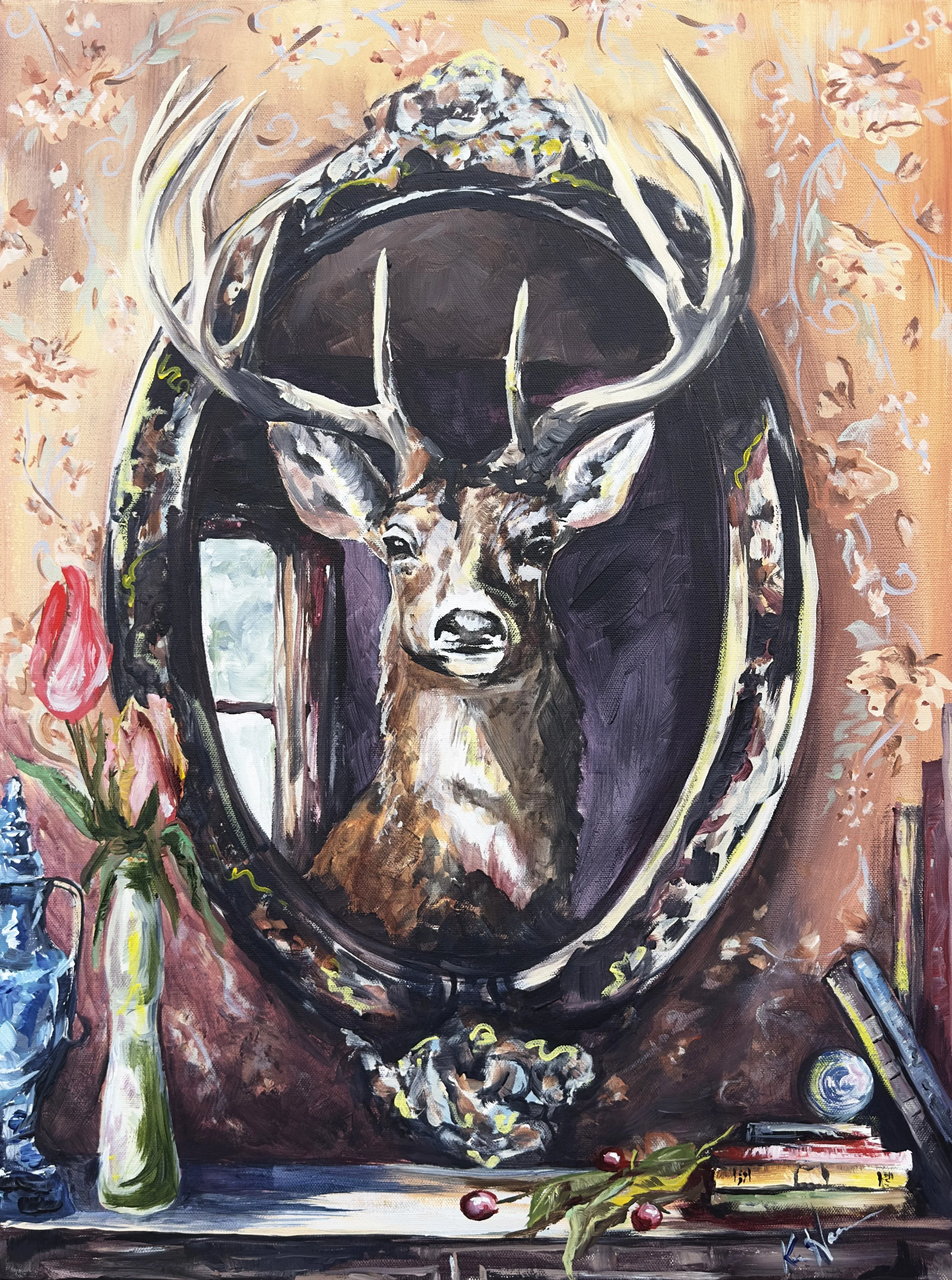 "Centerpiece" Acrylic on canvas 24"x18" SOLD