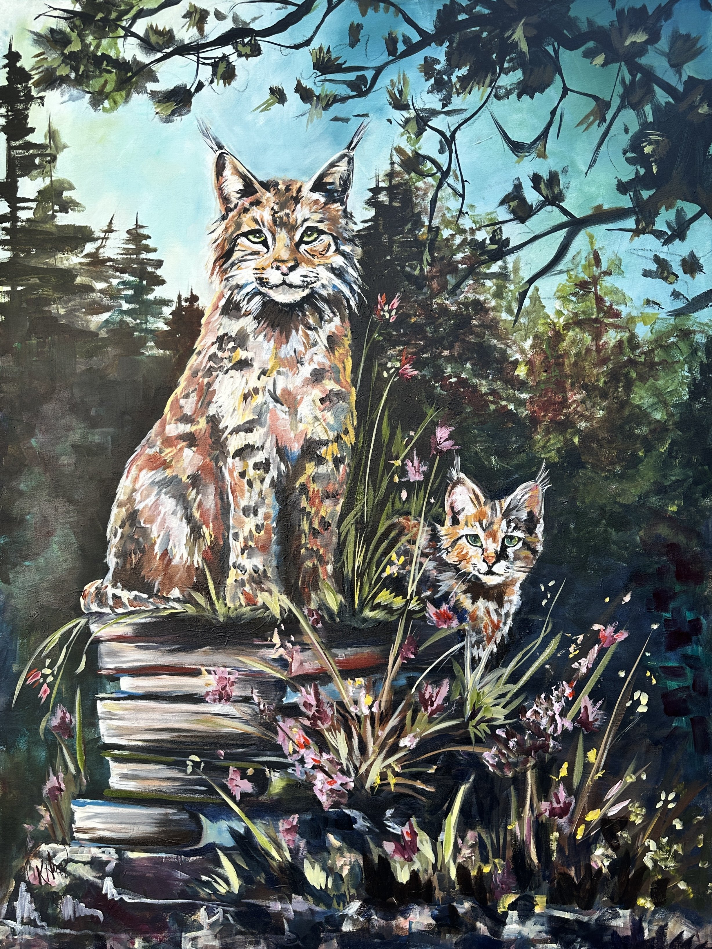 "Bobliophiles" Oil on canvas, 48"x36" AVAILABLE