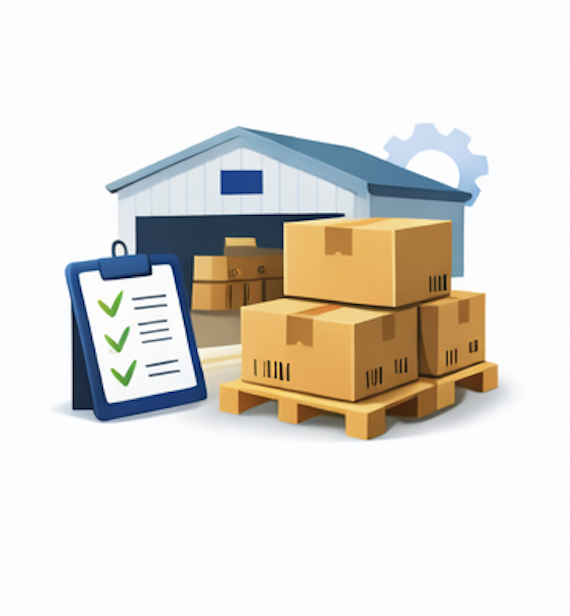 Three business professionals in an office, discussing a financial presentation on a computer monitor displaying charts and infographics.