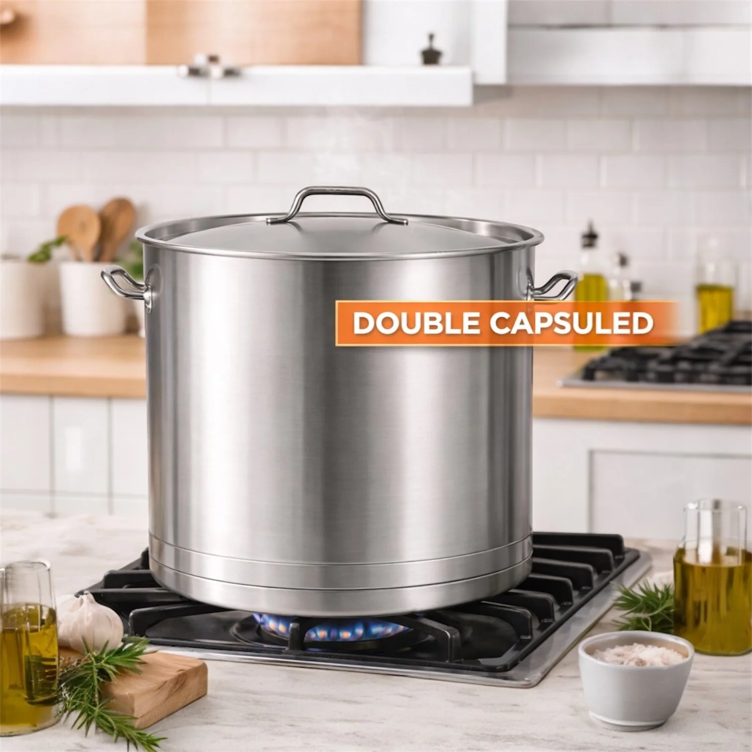 Stainless Steamer DOUBLE CAPSULED