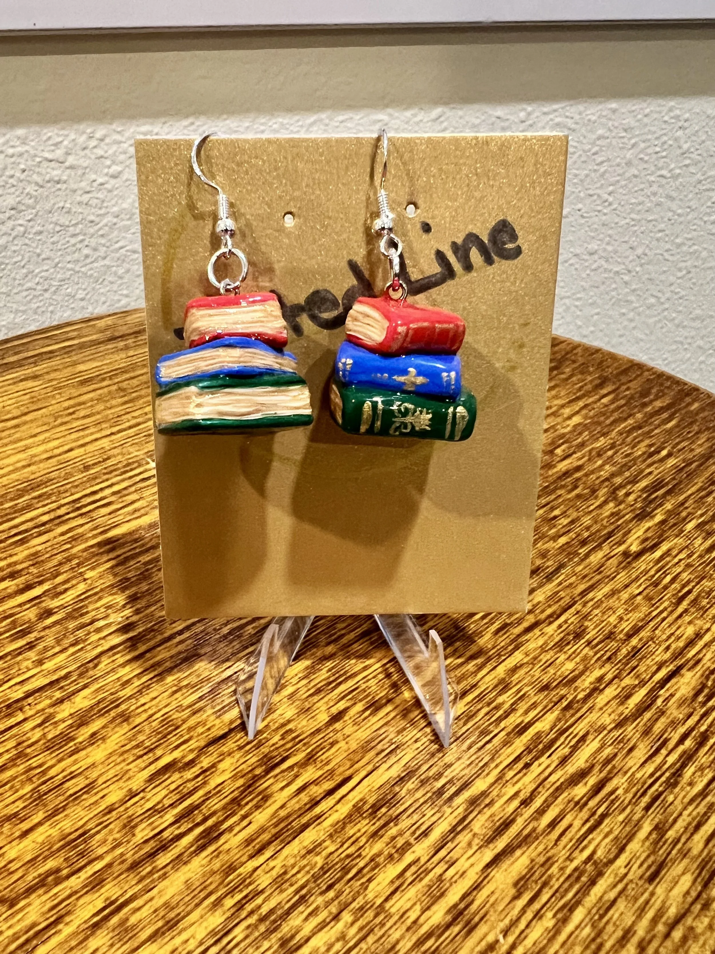 Book Stack Earrings