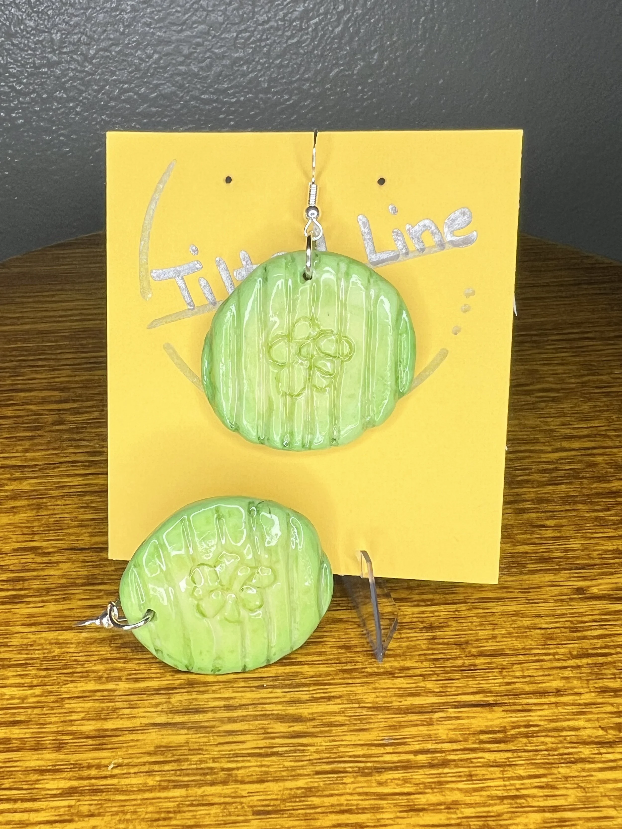 Pickle Slice Earrings
