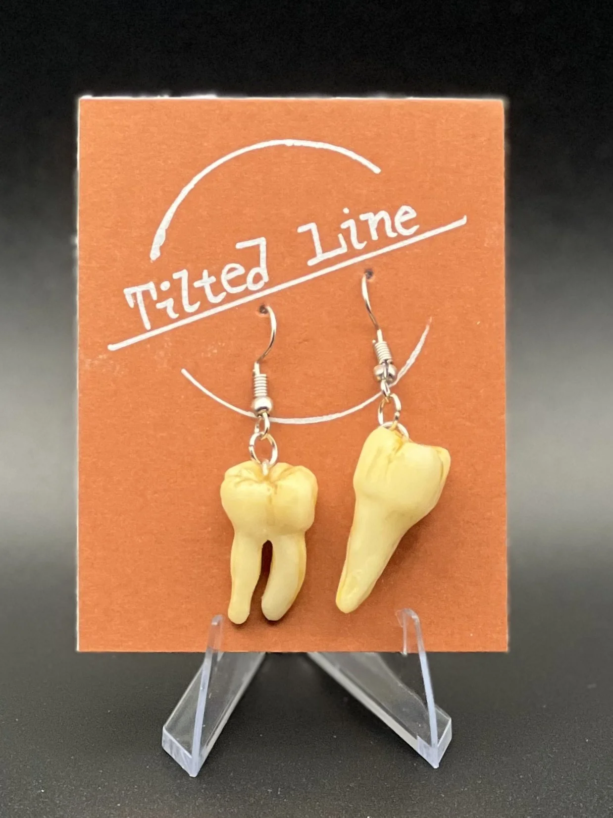 Glow in the Dark Tooth-Shaped Earrings