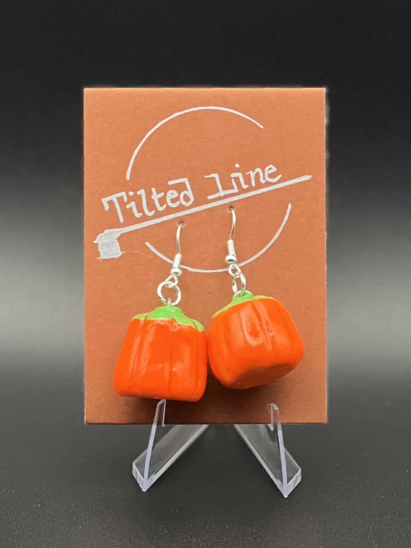 Candy Corn Pumpkin Earrings
