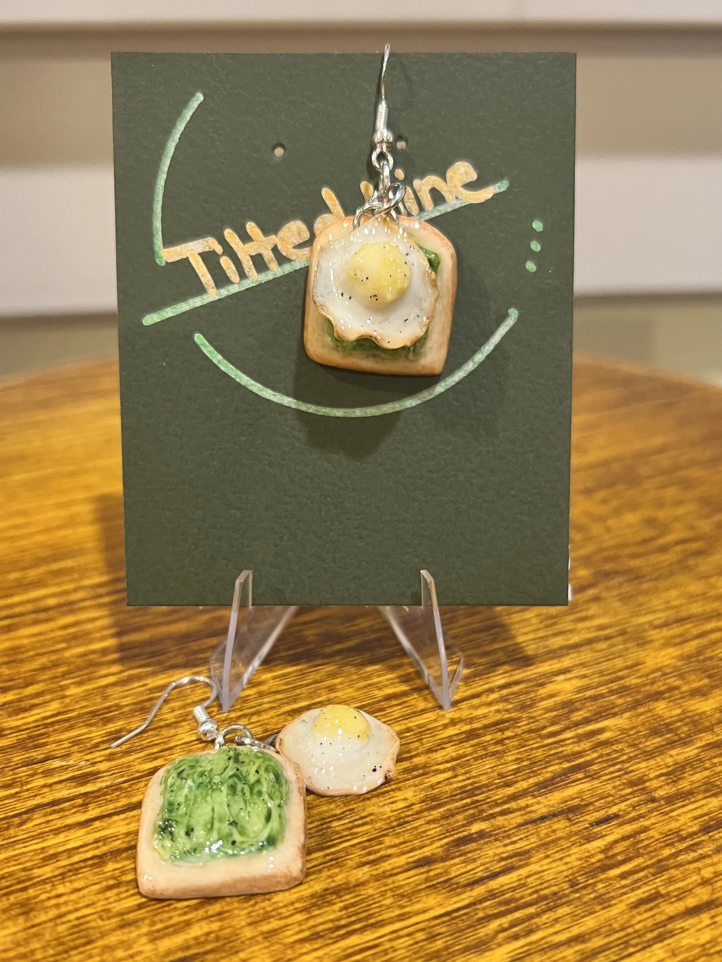 Avocado Toast & Egg Earrings