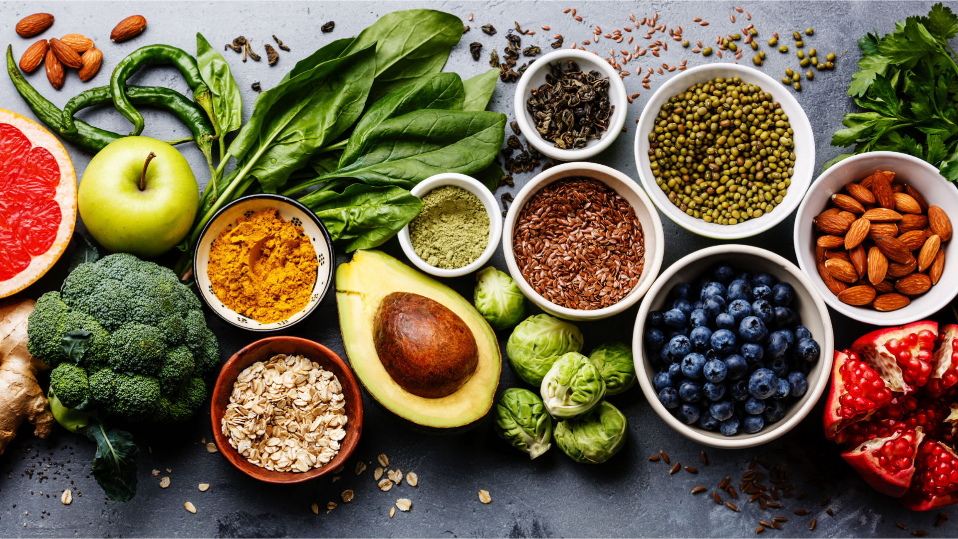 Aguacate, con leguminosas y vegetales