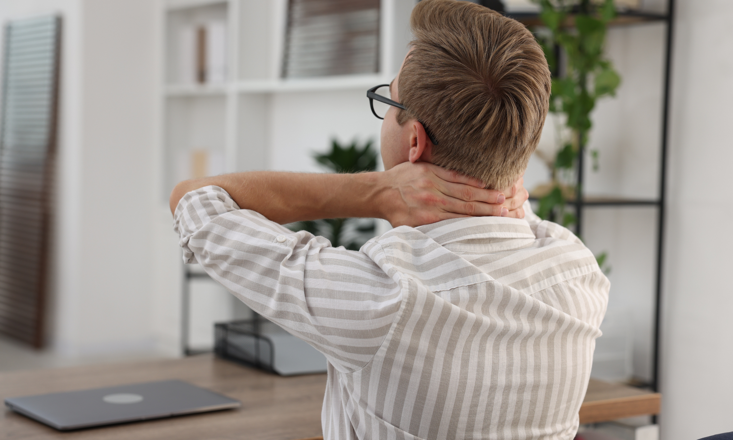 Persistent neck and shoulder tension associated with stress