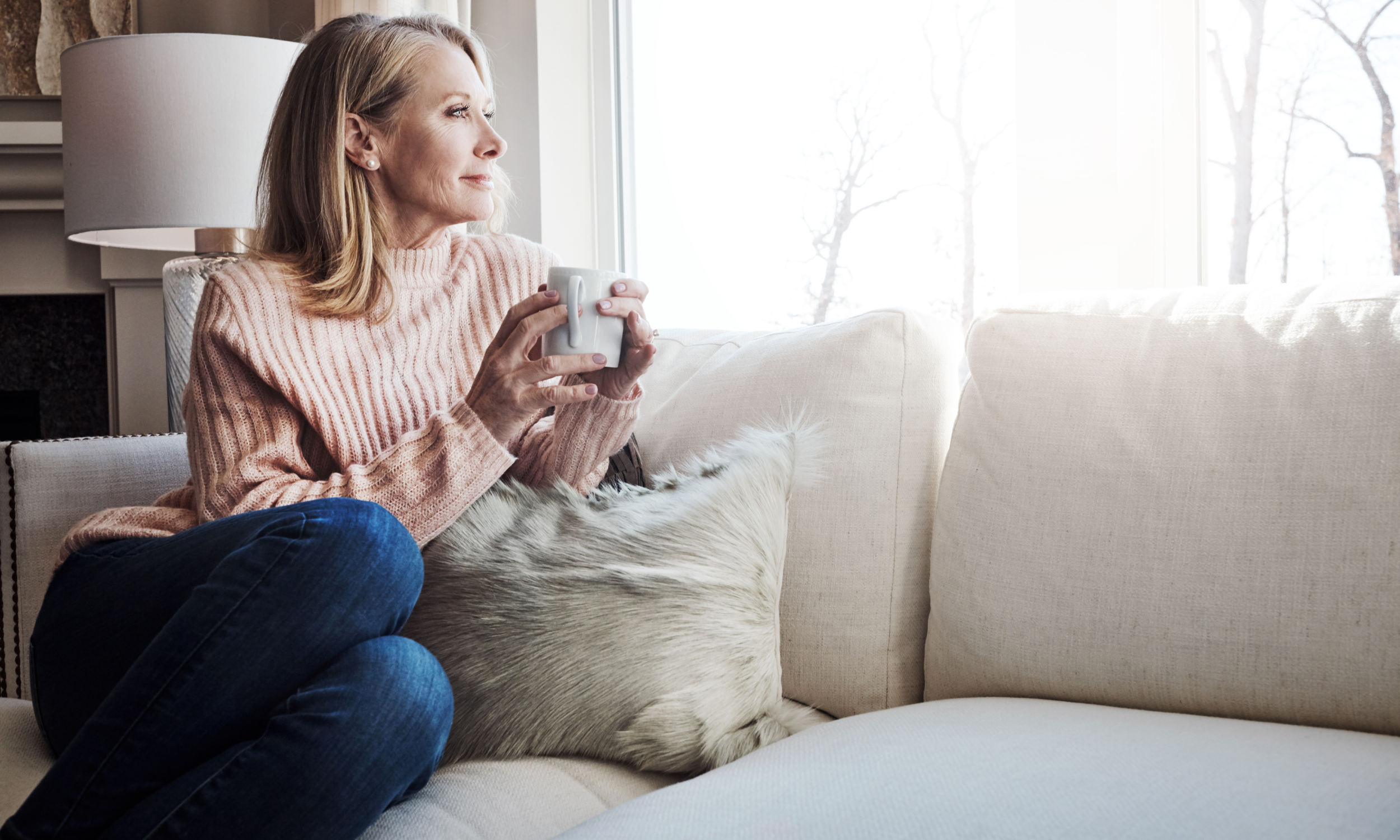 Calm seated posture reflecting emotional regulation and wellbeing
