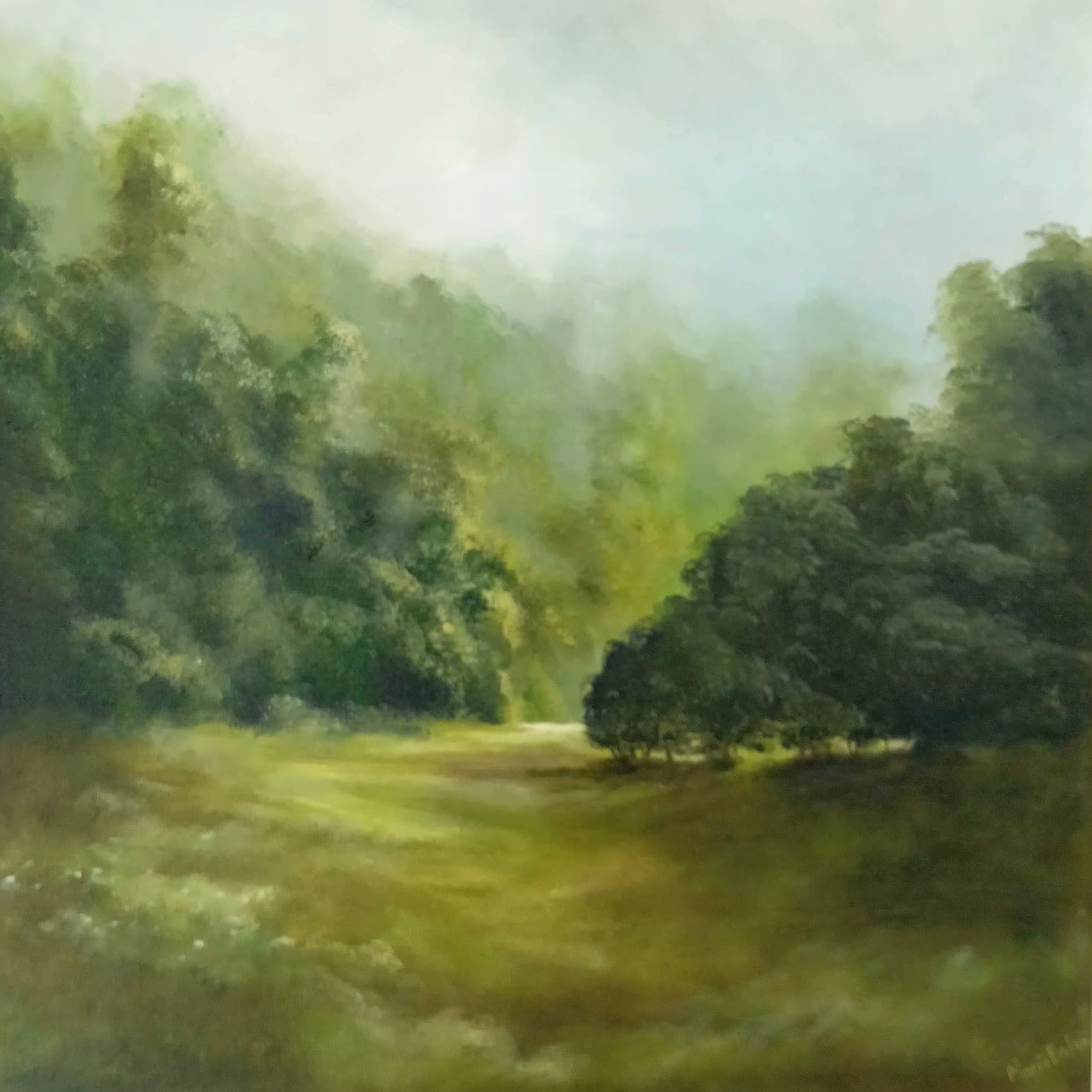Sunburst and Shadows -Original Oil