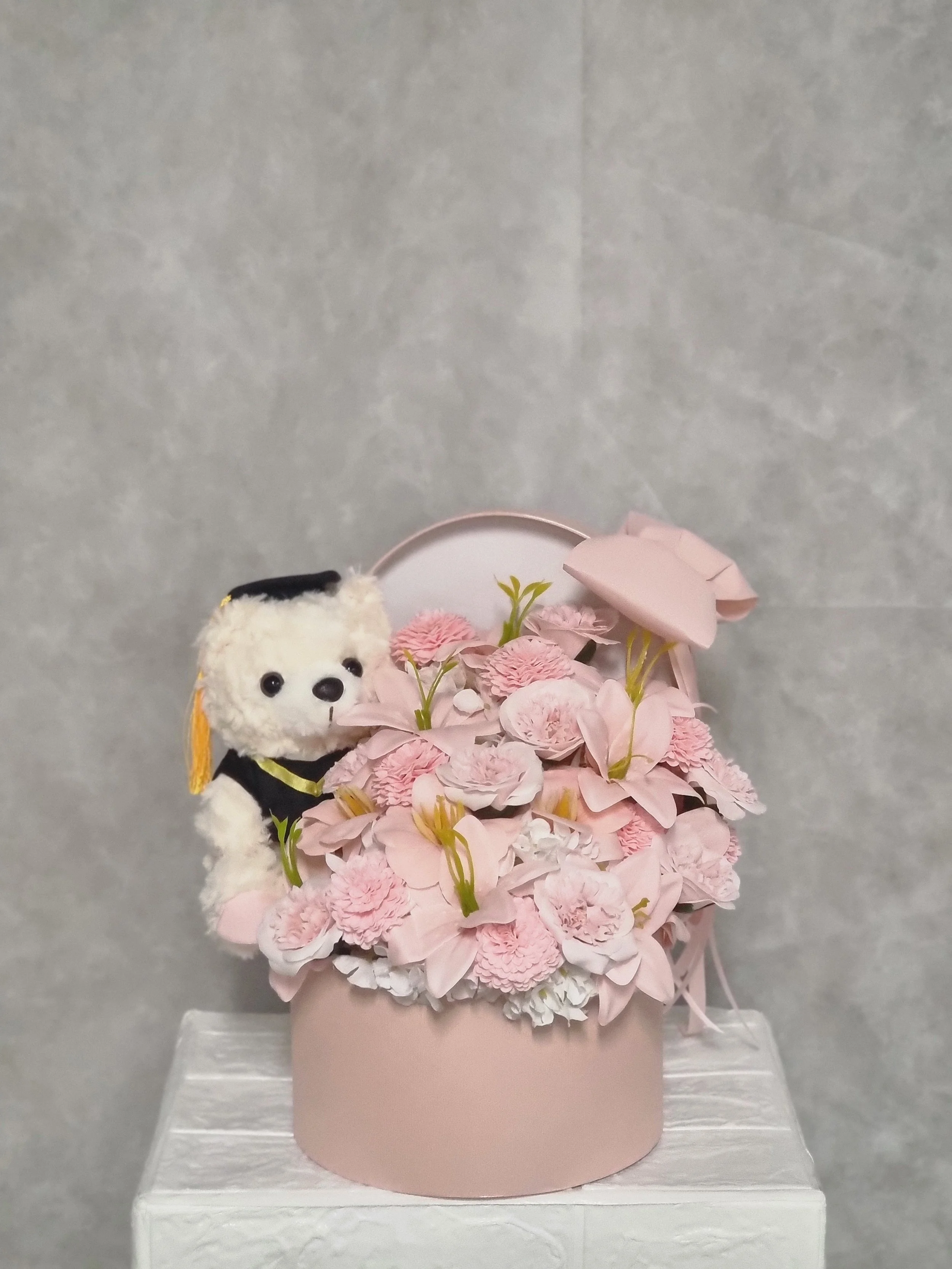Pink Graduation Bear