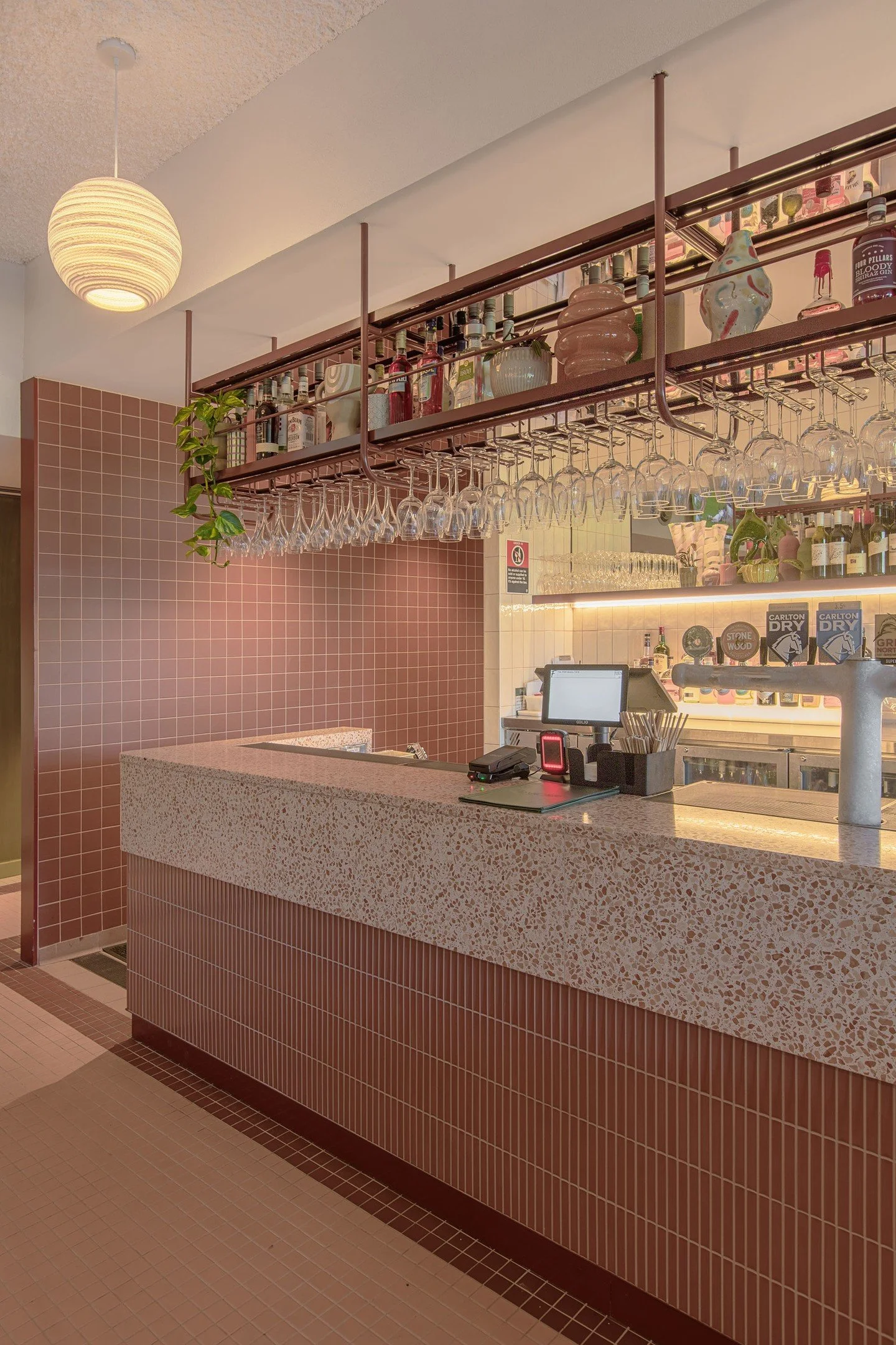 If you love the terracotta look without the terracotta maintenance, the Bridges range is here to save the day.

These square tiles come in a range of colours and sizes including: 

23mm x 23mm
48mm x 48mm
97mm x 97mm

Here you can see the Dark Terrac