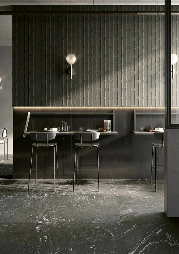 Dark doesn&rsquo;t mean heavy. It means depth, mood, and timeless sophistication.

Biscuit Pece | Black | 302mm x 604mm