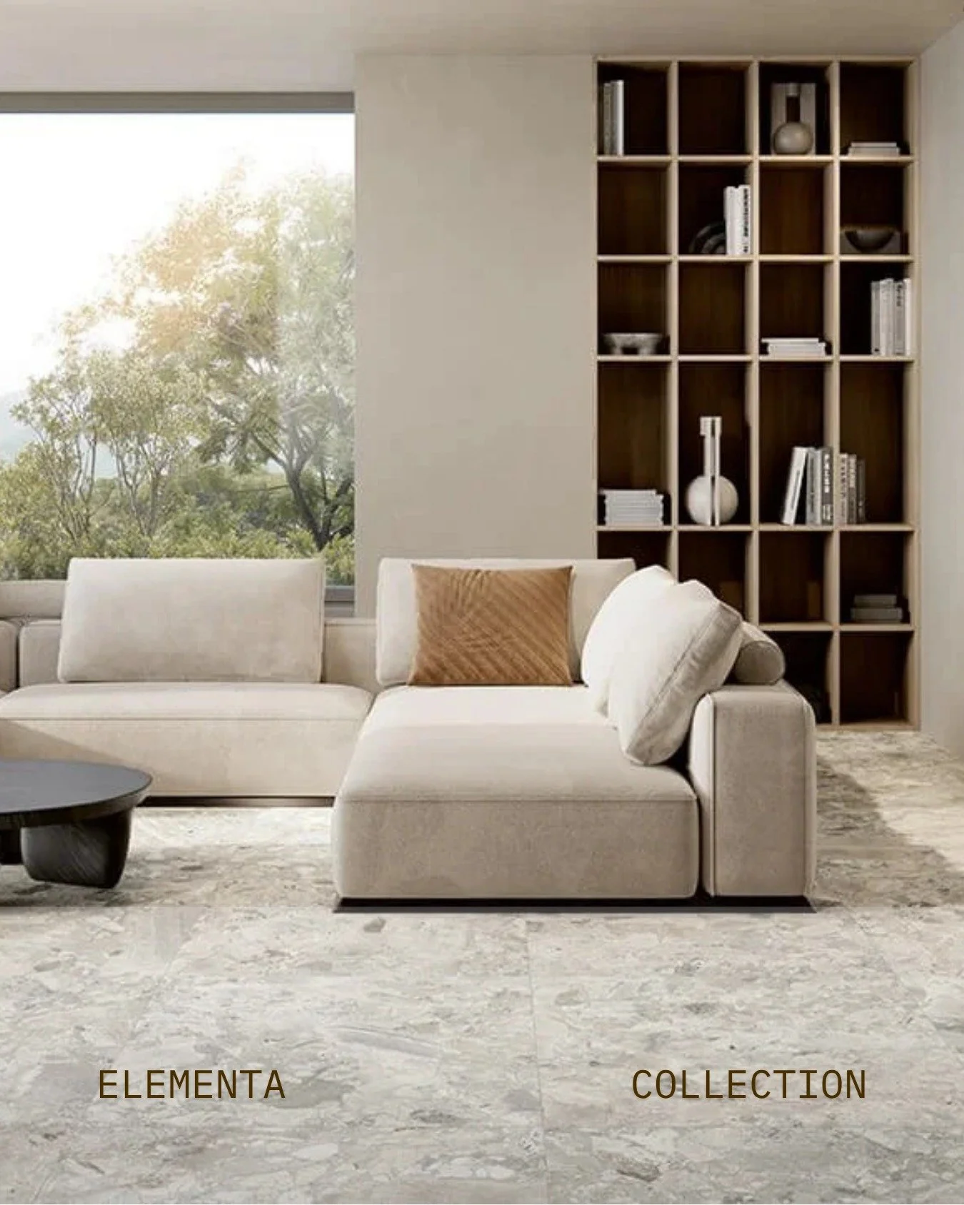 E L E M E N T A

Drawing from the layered character of Italian limestone, translating fragmented stone into a refined, architectural surface.

Rich in texture, grounded in history, and realised in porcelain for enduring performance.

From stone to su
