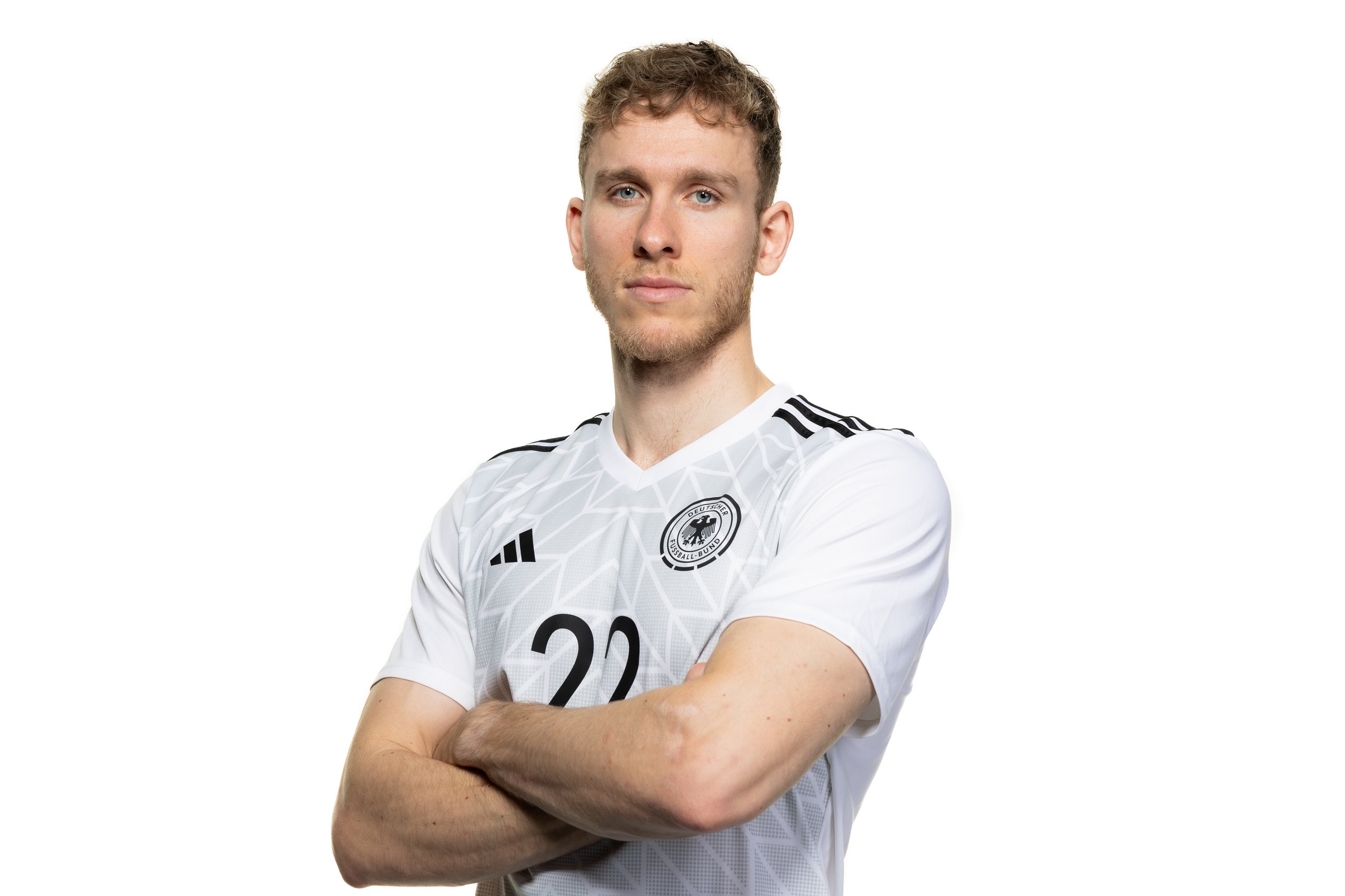 Fabian Schulz in a national team jersey for germany futsal.