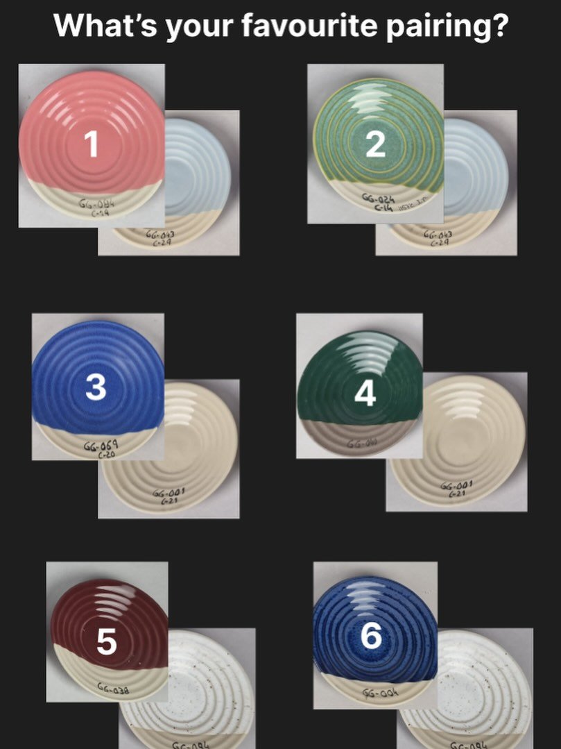 More R&amp;D! Working on some new colours for one of our upcoming Sets. What&rsquo;s colour combo is your favourite?

(Comment if it&rsquo;s 5 or 6! Only 4 poll options 😂)

#.potterythatprompts