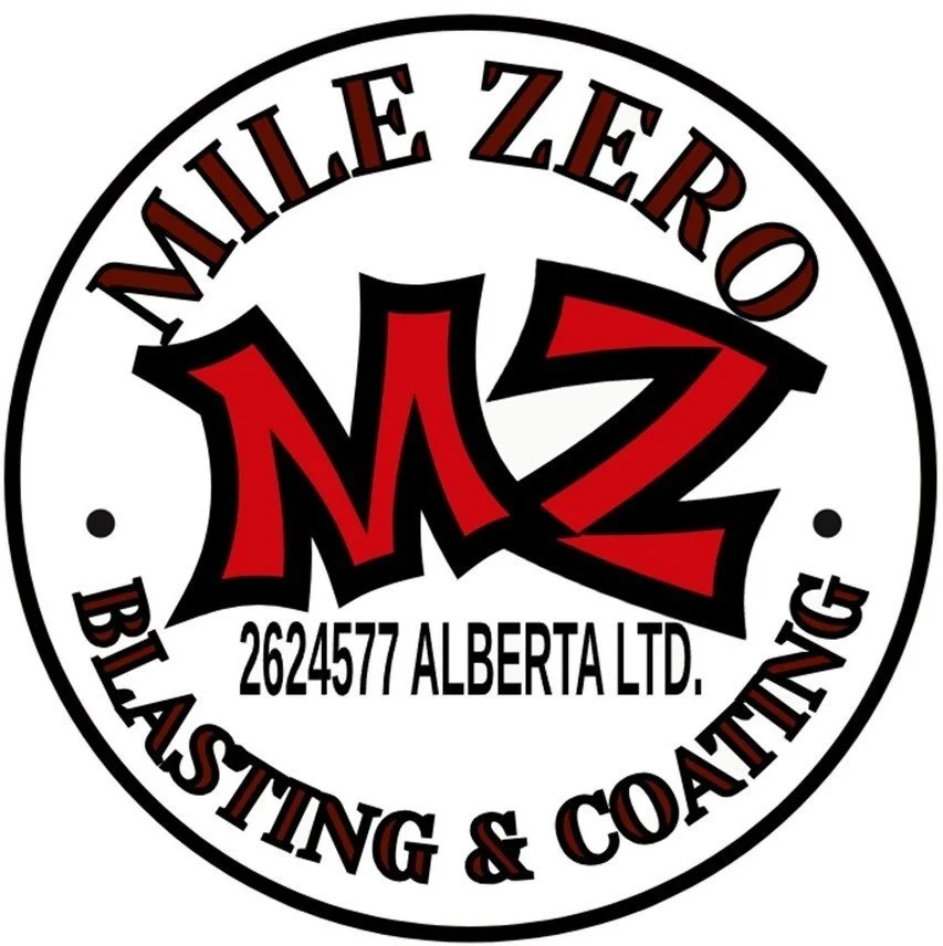 Logo for Mile Zero Blasting & Coating, (2624577 Alberta Ltd) Contact number 250-533-9393
