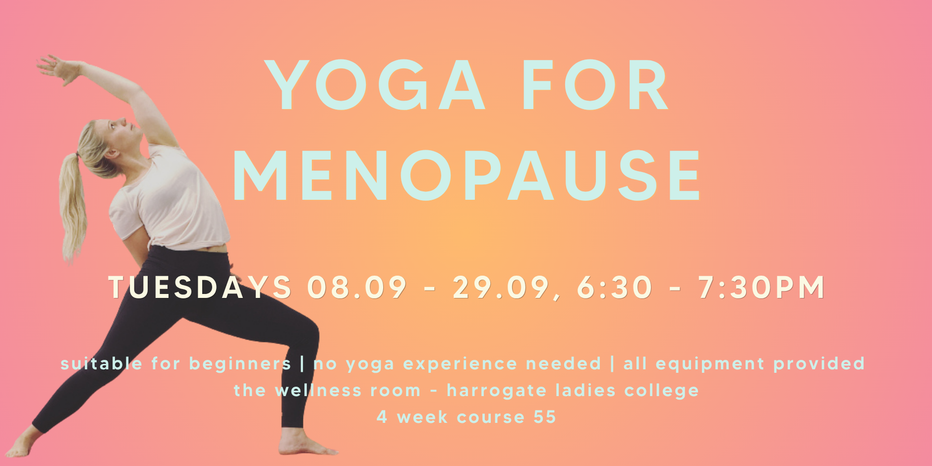 yoga for menopause - a 4 week course