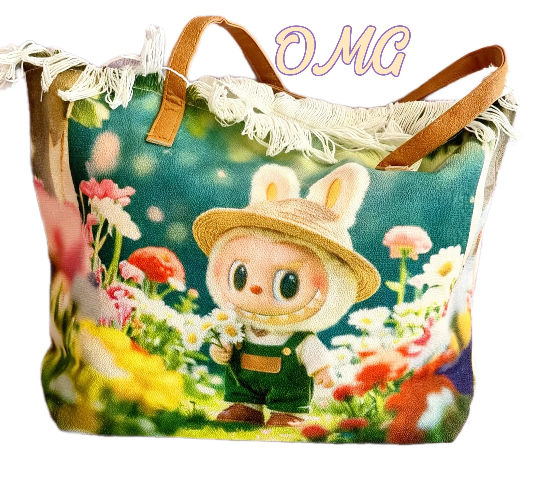 Labubu tote/shoulder/beach bag