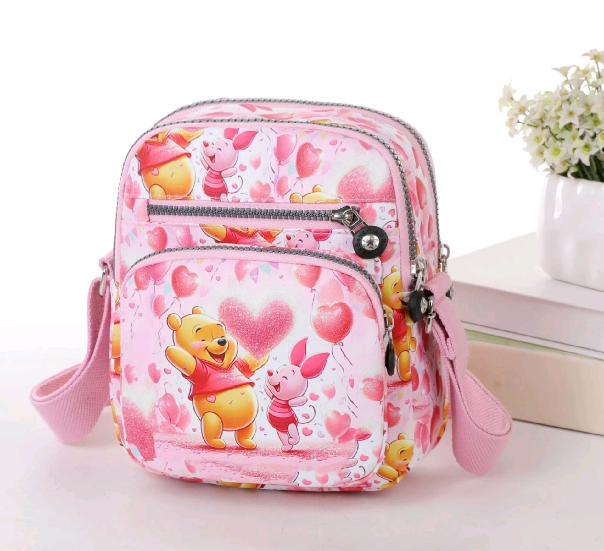 Wiinie the Pooh and Piglet Crossbody Bag - All Over Print