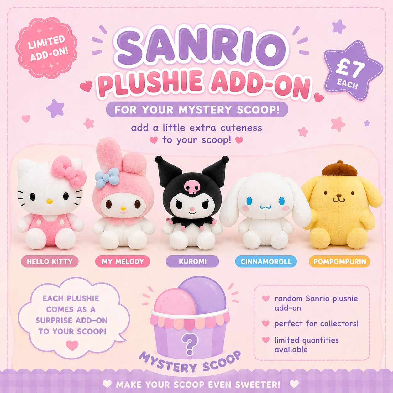 Sanrio Plushie Mystery Add-On