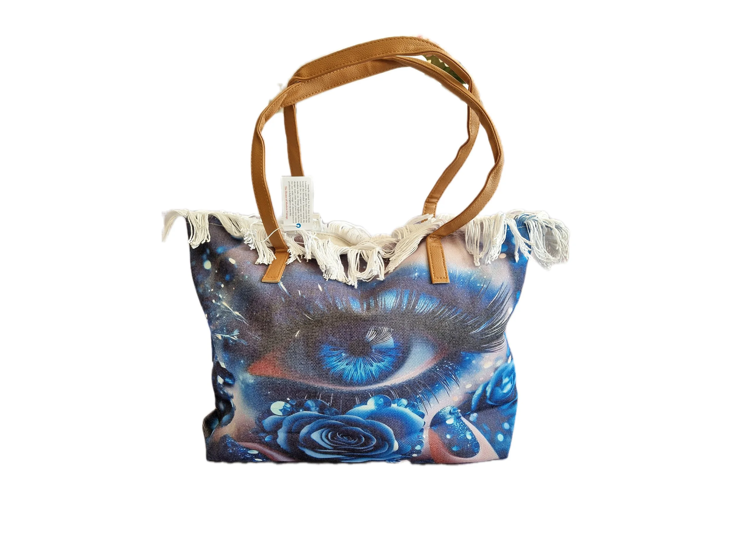Beautiful Blue Eye Tote/Beach Bag