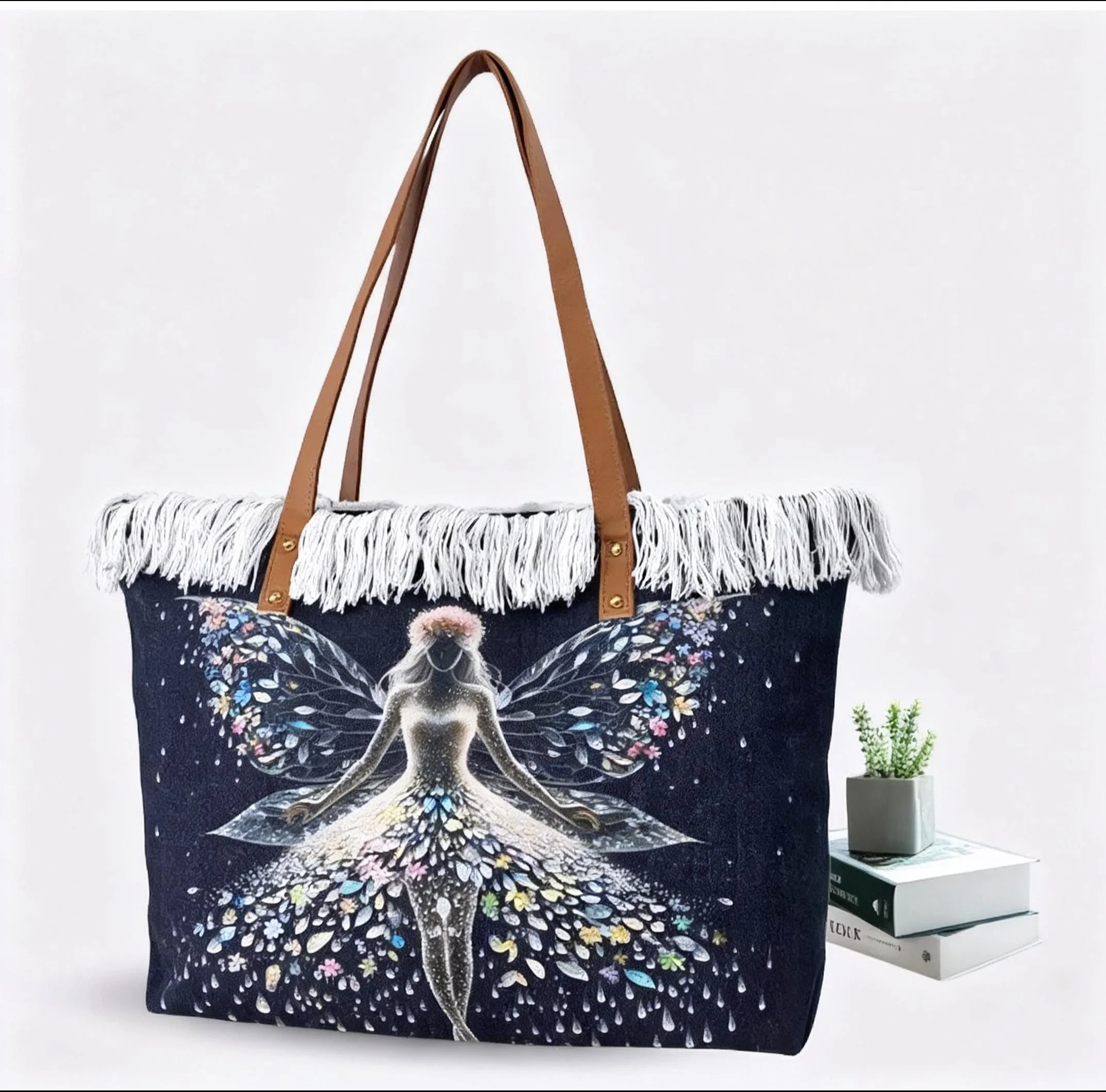Beautiful Blue Fairy Tote Bag
