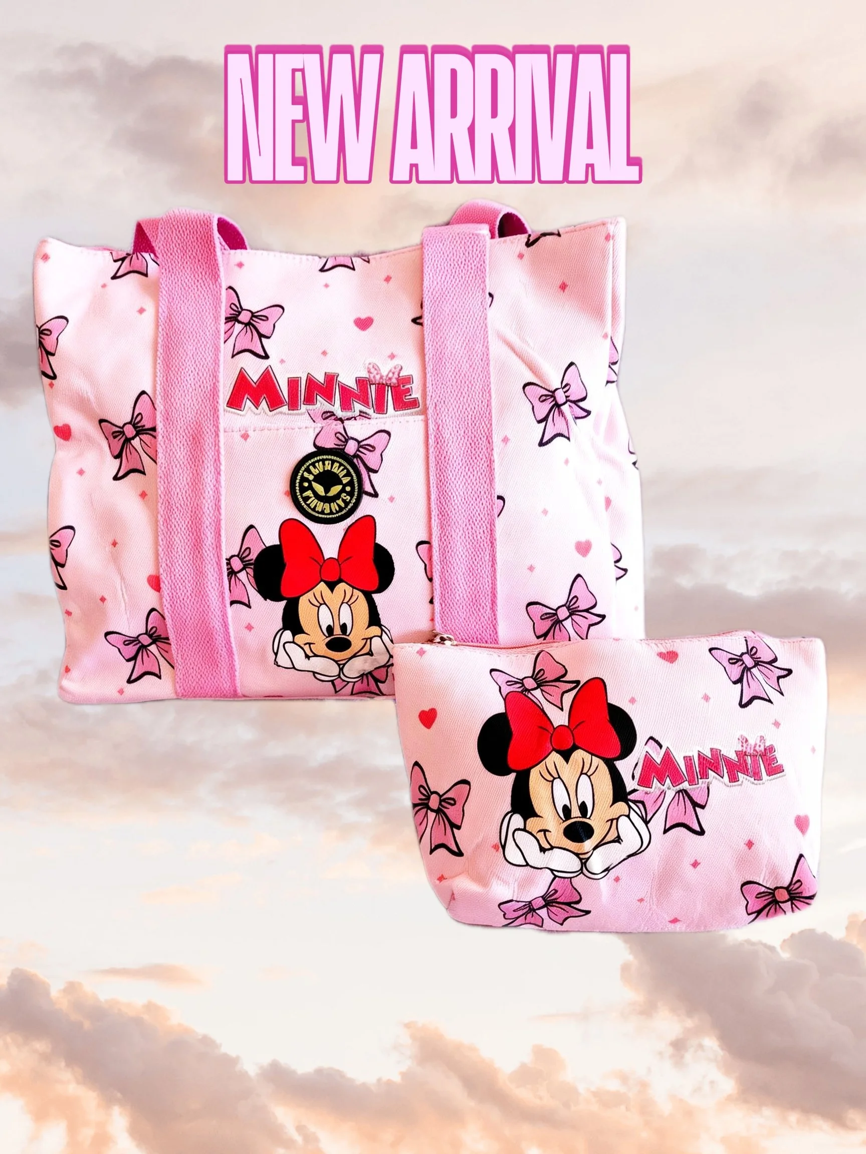 Minnie Mouse Enchantment Shoulder & Makeup Bag Set