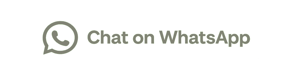 Green WhatsApp logo with the text "Chat on WhatsApp" in matching green