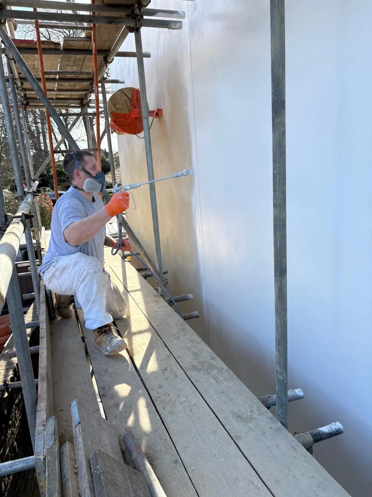 Exterior Spray Wall Coating