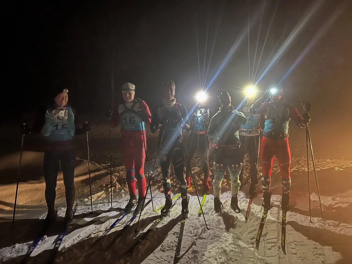 Starten p&aring; 180 km for 3 timer siden. Relativt fine forhold, ikke noe regn. Delvis glasserte spor.