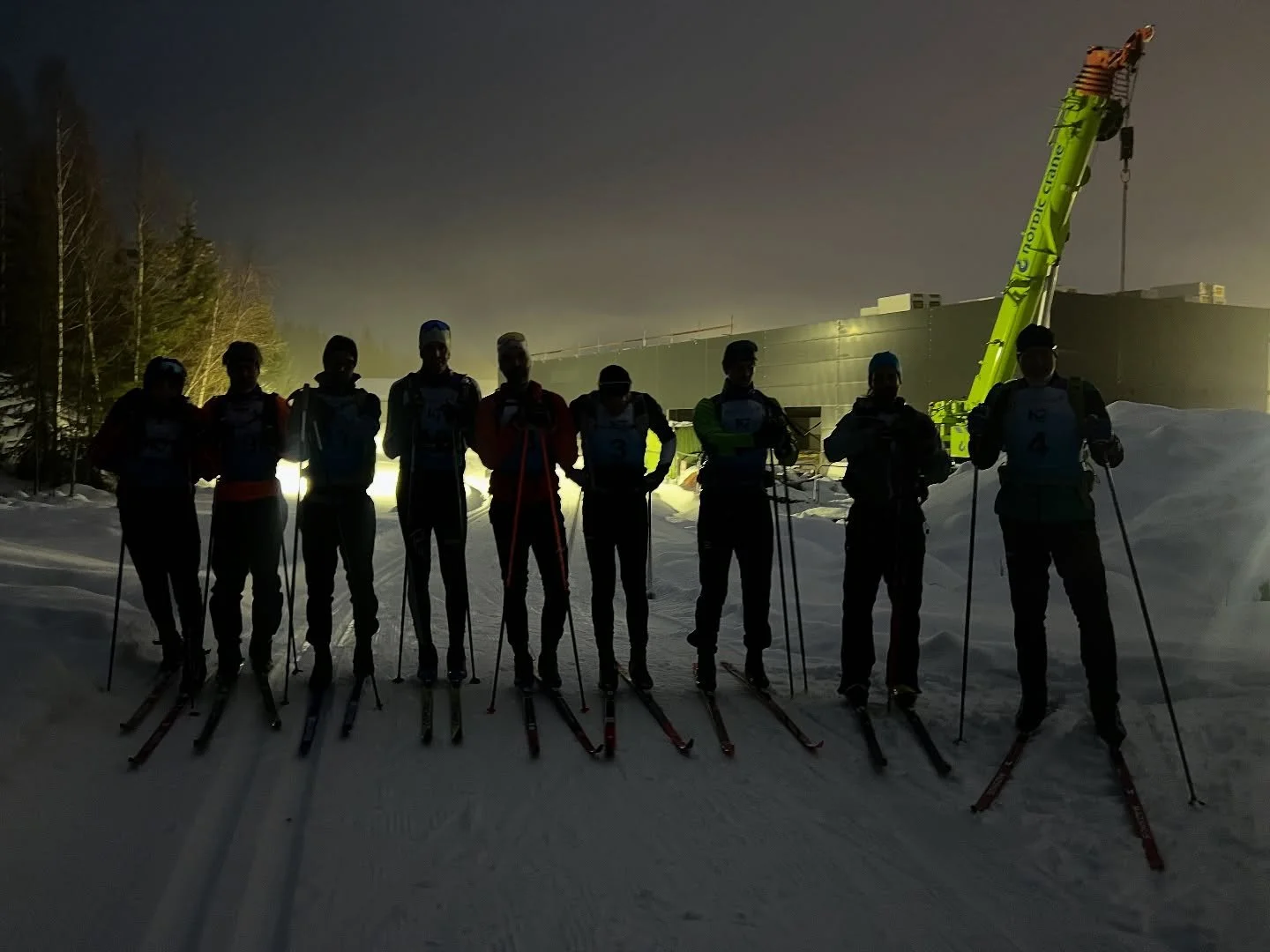 Starten p&aring; 130 km i Hunndalen for noen timer siden, glad og optimistisk gjeng som er klare for en stor utfordring med dagens v&aelig;r og f&oslash;re.