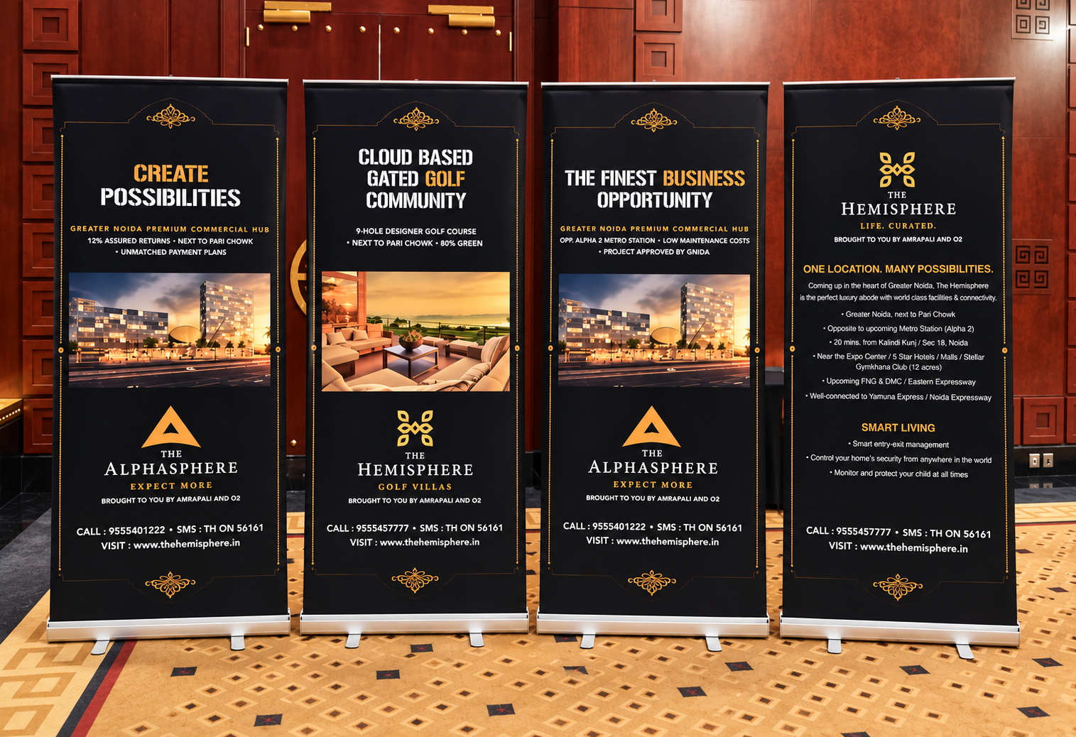 Custom Roll-Up Banners &amp; Event Printing for Hemisphere Group in Dubai