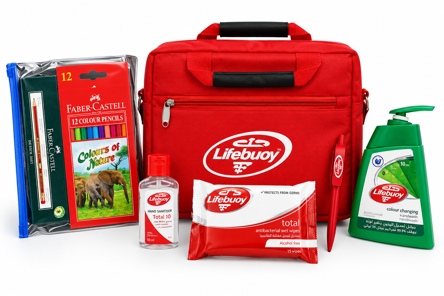 Custom Lifebuoy School Bag Sets for Unilever Gulf FZE.png