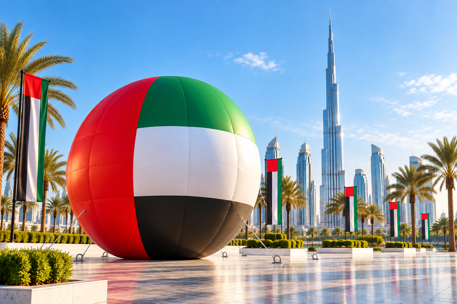 Custom Inflatables for UAE National Day Celebrations