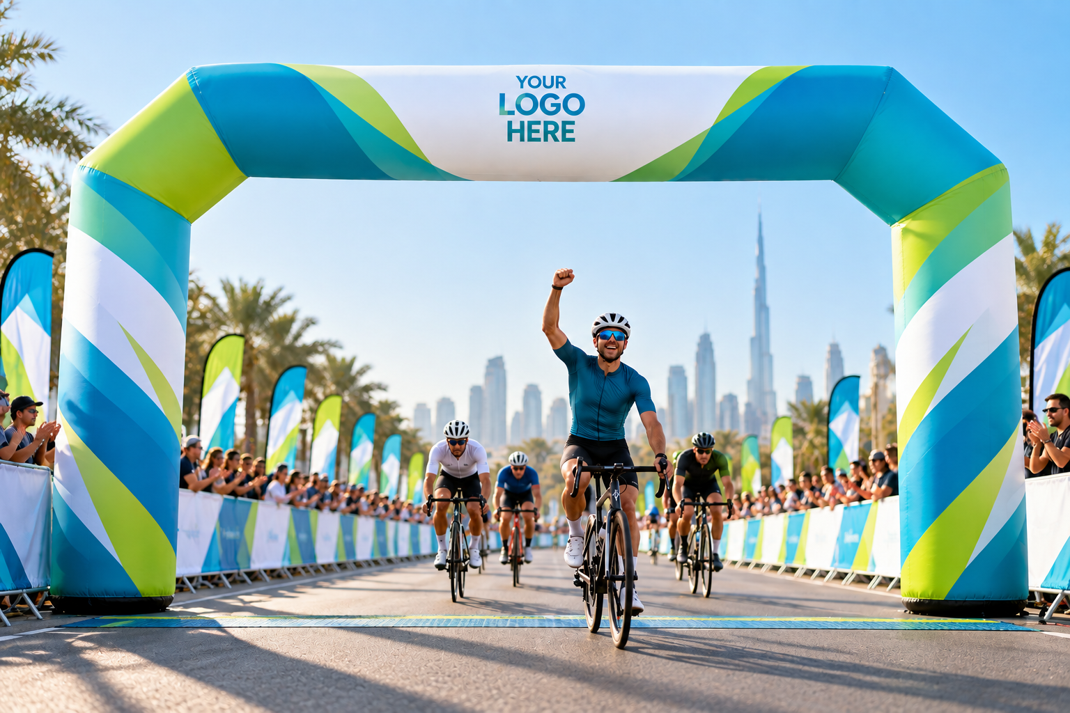 Custom Inflatable Arches for Cycling Events in Dubai