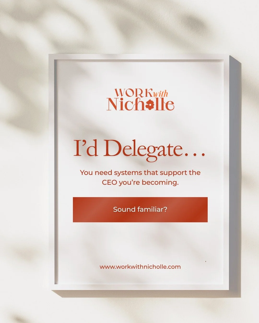One of the most common things I hear from business owners is:

&ldquo;I&rsquo;d delegate more&hellip; but I don&rsquo;t have time to explain everything.&rdquo;

And I get it.

When you&rsquo;re fully booked and juggling delivery, clients, and team qu